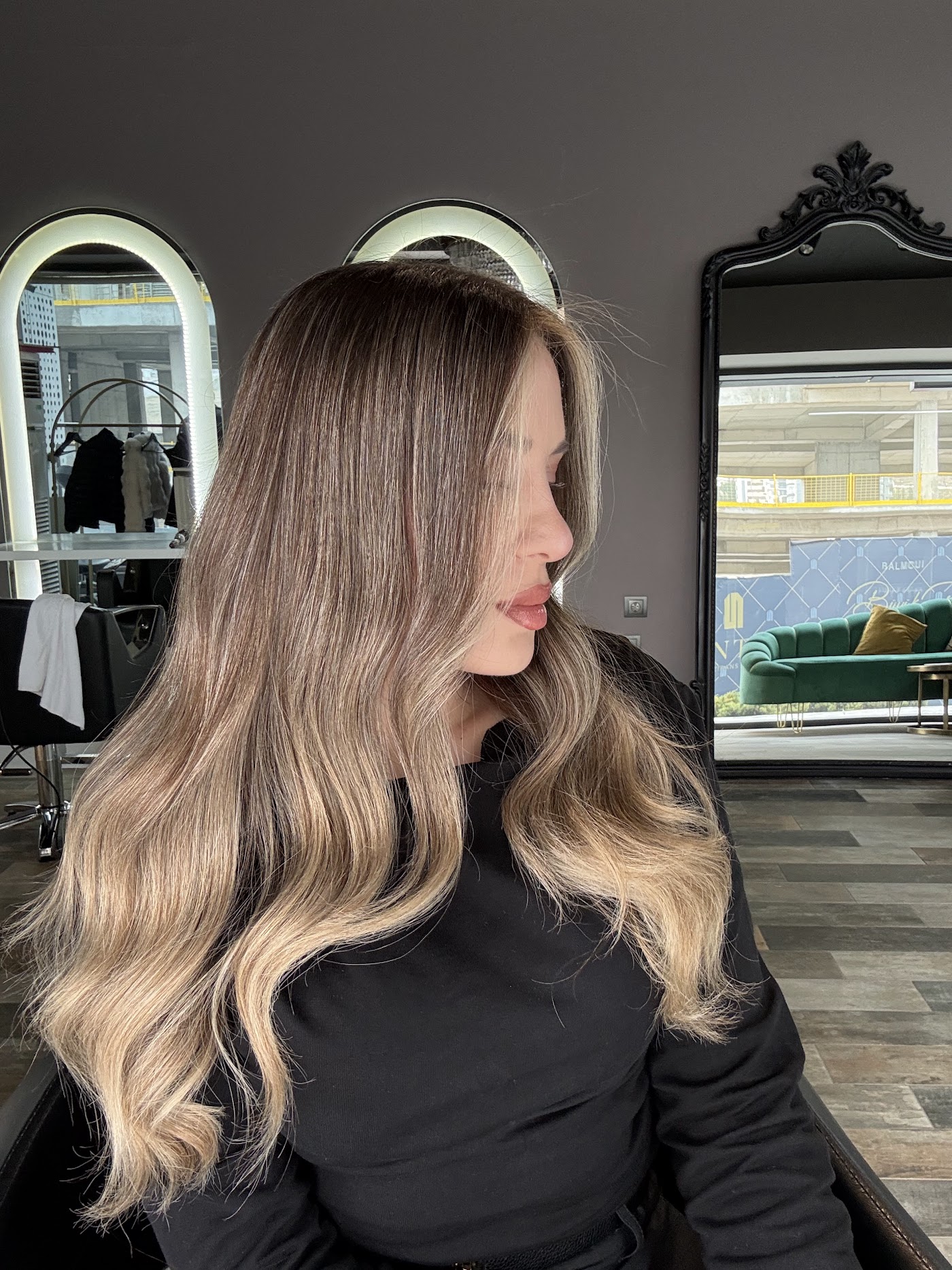 Hue Hair balyaj — kahveden sarıya renk geçişi